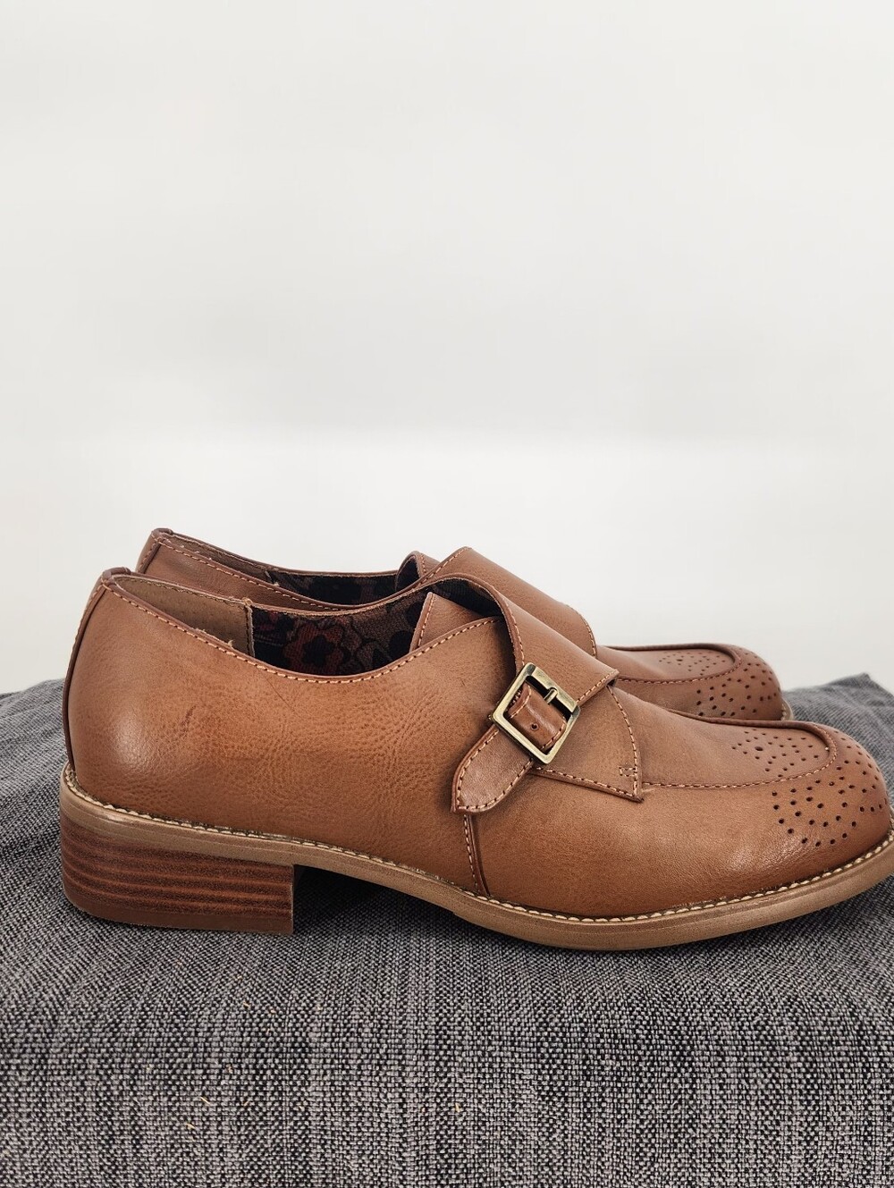 Korks‎ Theodore Monk Shoe Loafer Oxford   Size 7 Preppy, office wear, old money.